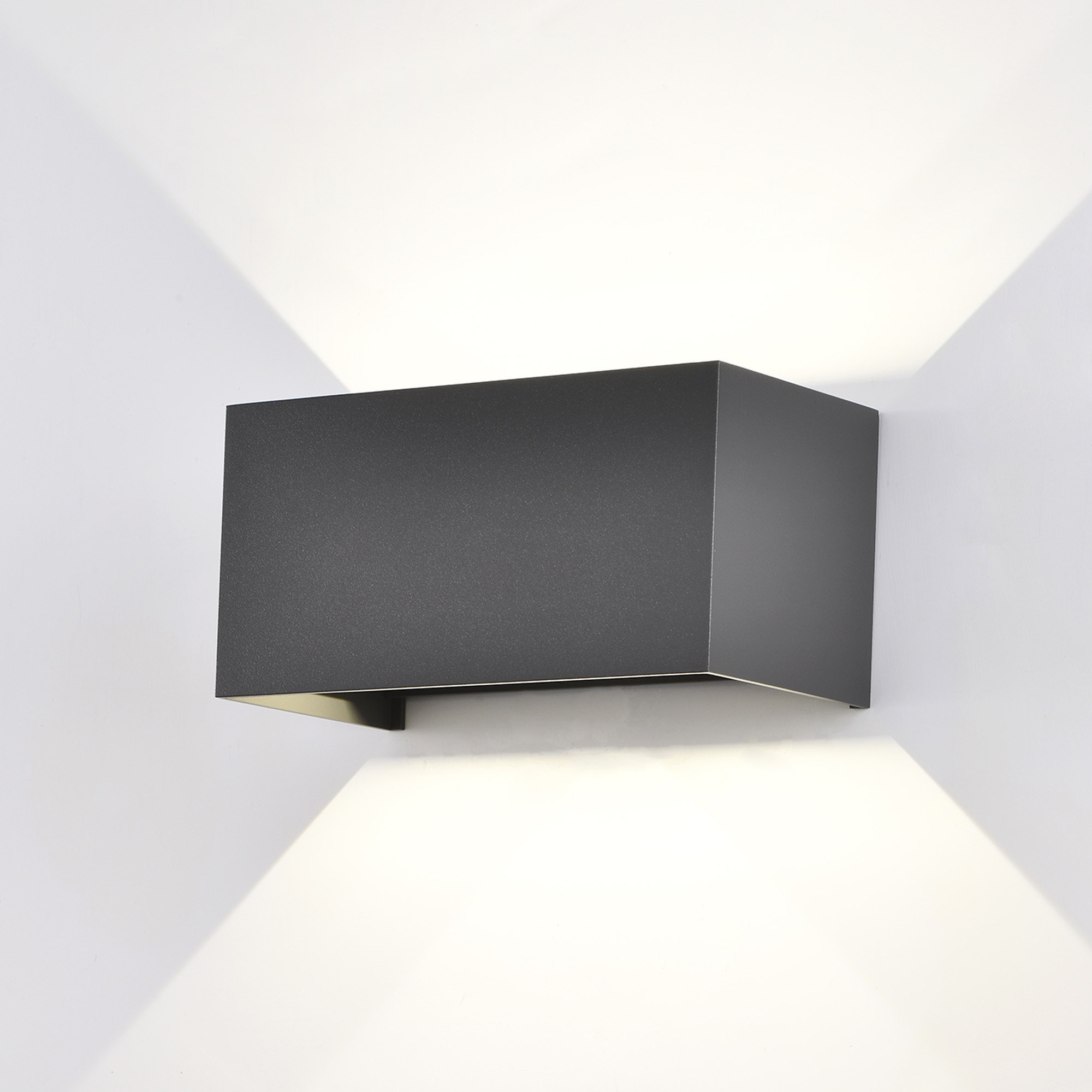Davos Dark Grey Exterior Lights Mantra Fusion Directional Wall Lights